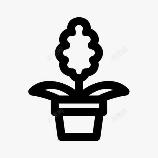 种植室内种植叶子图标svg_新图网 https://ixintu.com 叶子 室内种植 盆栽 种植