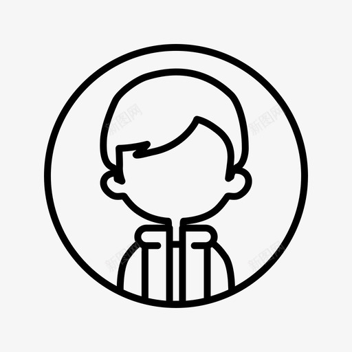 孩子头像身份图标svg_新图网 https://ixintu.com 个人资料 头像 孩子 照片 男人 身份