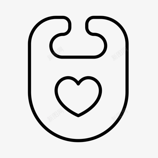 婴儿围嘴儿童婴儿图标svg_新图网 https://ixintu.com 儿童 婴儿 婴儿围嘴 怀孕