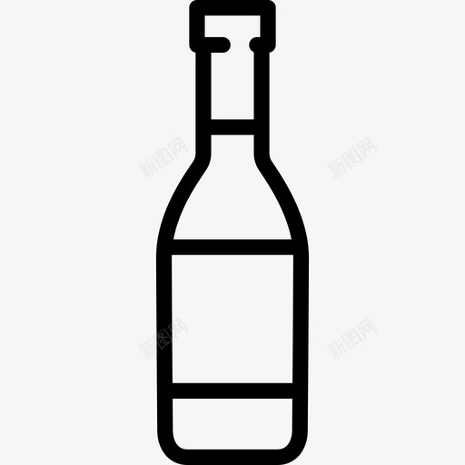 啤酒瓶食物夏日图标svg_新图网 https://ixintu.com 啤酒瓶 夏日 食物