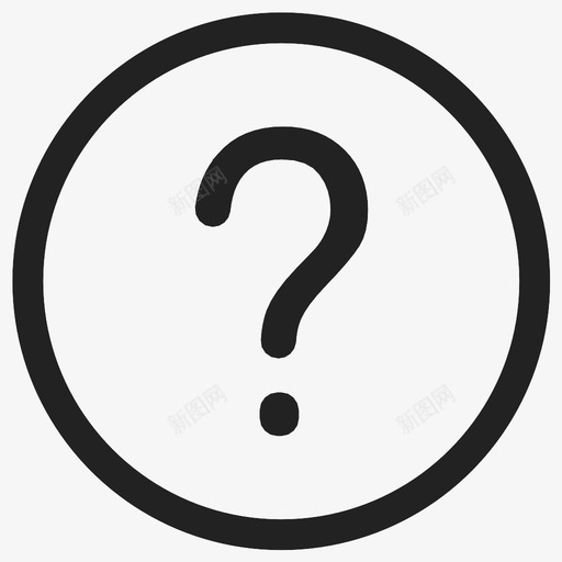 问号询问常见问题解答图标svg_新图网 https://ixintu.com 帮助 常见问题解答 查询 询问 问号