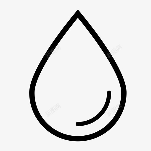 水滴svg_新图网 https://ixintu.com 水滴 drop 线性 简约 圆润 单色 精美