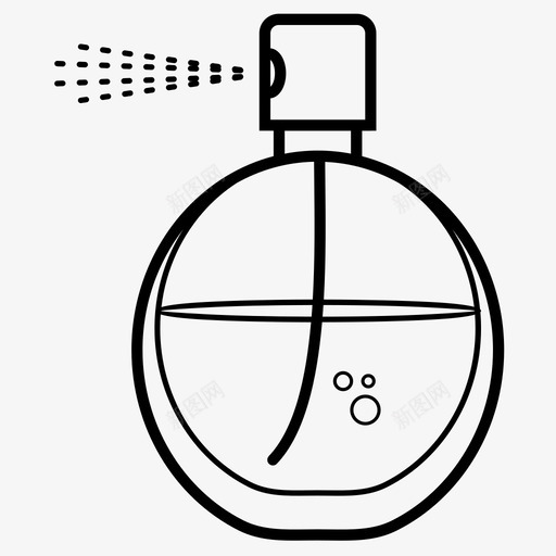 香水瓶香气香精图标svg_新图网 https://ixintu.com 气味 香气 香水瓶 香精