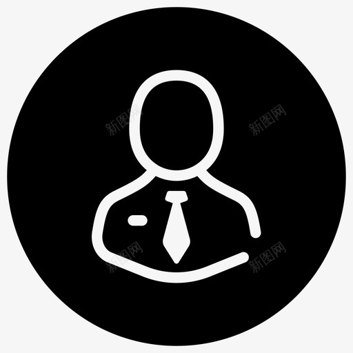 账户商业金融图标svg_新图网 https://ixintu.com 人 企业营销图标粗圆填充开 商业 营销 账户 金融