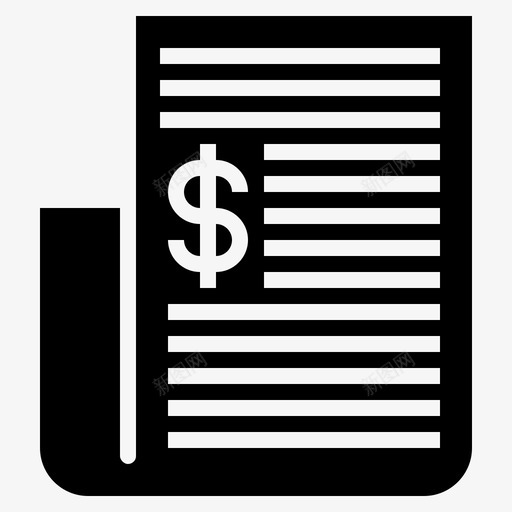 报纸商业新闻商业报道图标svg_新图网 https://ixintu.com 商业报道 商业新闻 报纸 新闻稿 财务数据