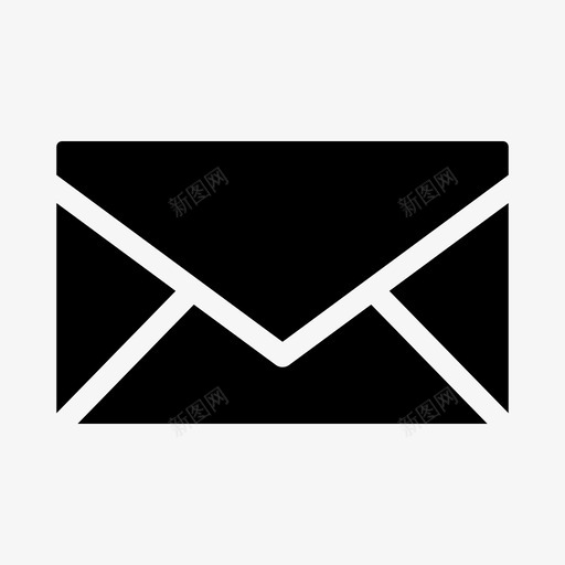 邮件信封基本资料图标svg_新图网 https://ixintu.com 信封 基本资料 邮件