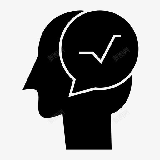 沟通头脑人图标svg_新图网 https://ixintu.com 人 人的头脑 头脑 沟通 过程