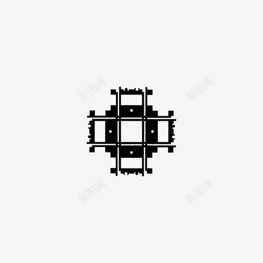 道口l轨乐高列车图标svg_新图网 https://ixintu.com l轨 乐高列车 乐高列车轨道套件 道口 铁路