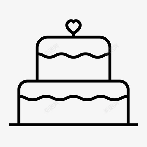 蛋糕甜点结婚图标svg_新图网 https://ixintu.com 婚礼 婚礼蛋糕 甜点 结婚 蛋糕