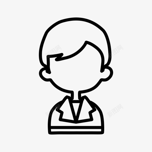 聪明的孩子头像图标svg_新图网 https://ixintu.com 个人资料 图标 图片 头像 照片 聪明的孩子
