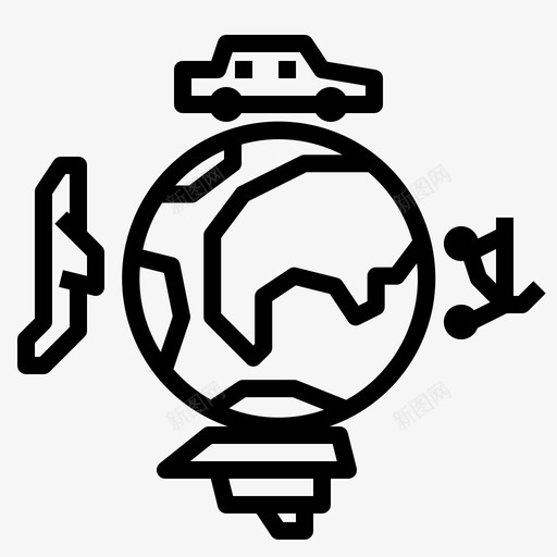 交通旅游世界图标svg_新图网 https://ixintu.com 世界 交通 旅游 联系我们