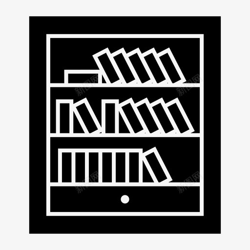 书籍书架家具图标svg_新图网 https://ixintu.com 书架 书籍 仓库 图书馆 家具