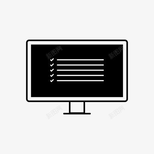 计算机列表设备集合图标svg_新图网 https://ixintu.com 列表 计算机 设备集合