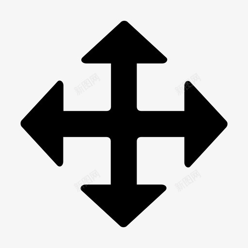 十字箭头大更改图标svg_新图网 https://ixintu.com 201805misc 十字箭头 大 小 更改 移动 转换