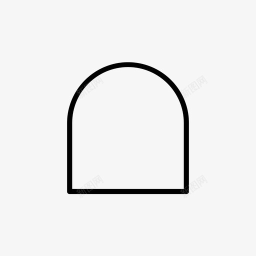 隧道门几何图标svg_新图网 https://ixintu.com 几何 自然 门 隧道