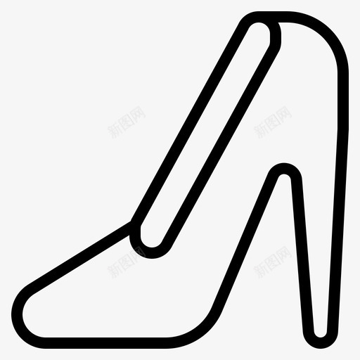 高跟鞋婚礼图标svg_新图网 https://ixintu.com 婚礼 高跟鞋