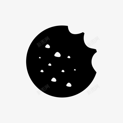 曲奇巧克力糖图标svg_新图网 https://ixintu.com 巧克力 曲奇 甜的 糖