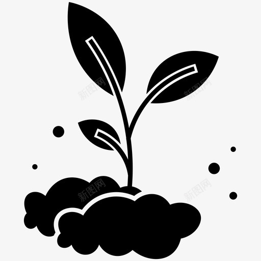 发芽栽培生态图标svg_新图网 https://ixintu.com 发芽 土壤 春天 栽培 植物 生态