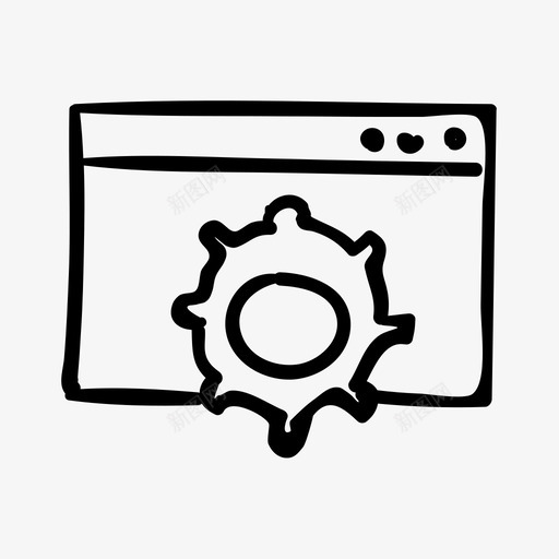 页面设置手绘网页图标svg_新图网 https://ixintu.com 手绘 手绘数字营销图标包 网站 网页 页面设置
