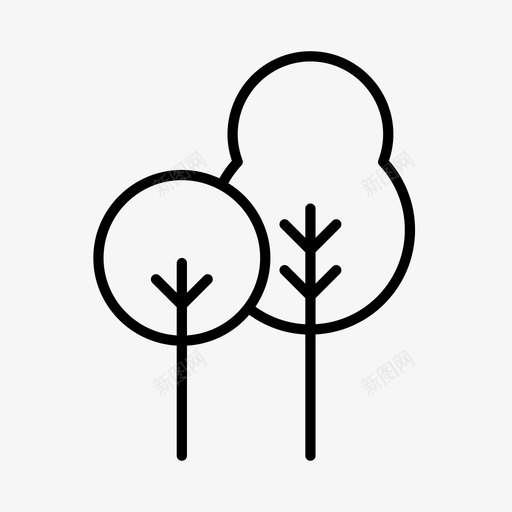 树木庄园花园图标svg_新图网 https://ixintu.com 公园 庄园 树木 自然 花园