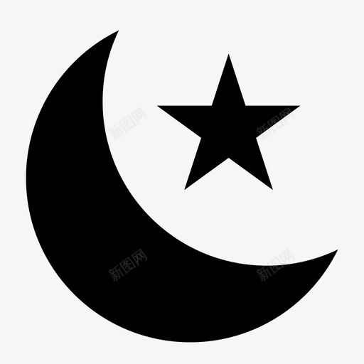 夜晚黑暗月亮图标svg_新图网 https://ixintu.com 夜晚 天空 星星 月亮 睡眠 黑暗