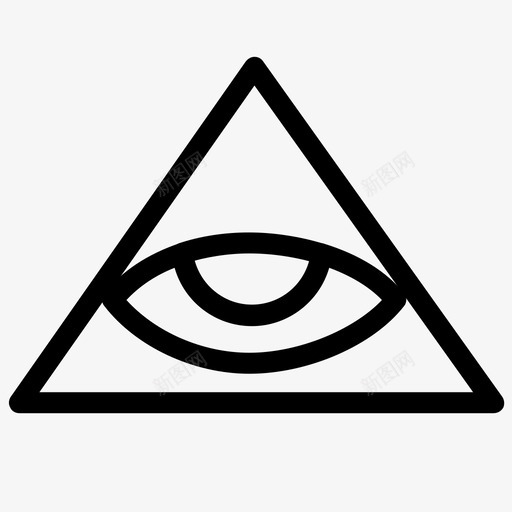 慧眼政府光照派图标svg_新图网 https://ixintu.com 光照派 慧眼 政府 监视 神秘 隐私