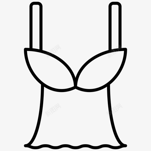 内衣衣服性感图标svg_新图网 https://ixintu.com 内衣 性感 美容工具 衣服