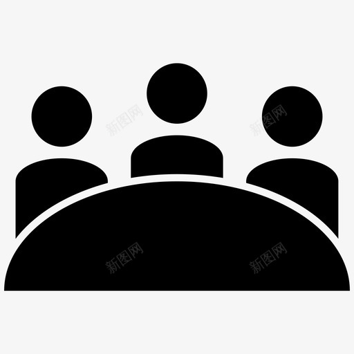 会议会议室商务图标svg_新图网 https://ixintu.com 会议 会议室 会议桌 商务 团队会议