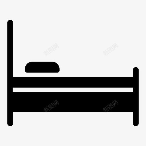 床睡爱家的调情图标svg_新图网 https://ixintu.com 床 爱家的调情 睡