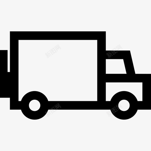 尾门货车货物交货图标svg_新图网 https://ixintu.com 交货 卡车 尾门货车 货物 运输和物流概述