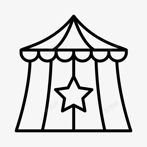 嘉年华马戏团魔术图标svg_新图网 https://ixintu.com 嘉年华 马戏团 魔术 魔术师 魔术表演