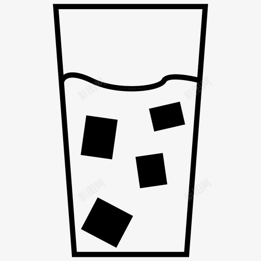 冰水冷饮图标svg_新图网 https://ixintu.com 冰水 冷饮