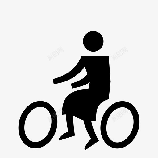 自行车女自行车骑自行车的人图标svg_新图网 https://ixintu.com 交通工具 流动性 自行车 自行车女 行人流动性 骑自行车的人