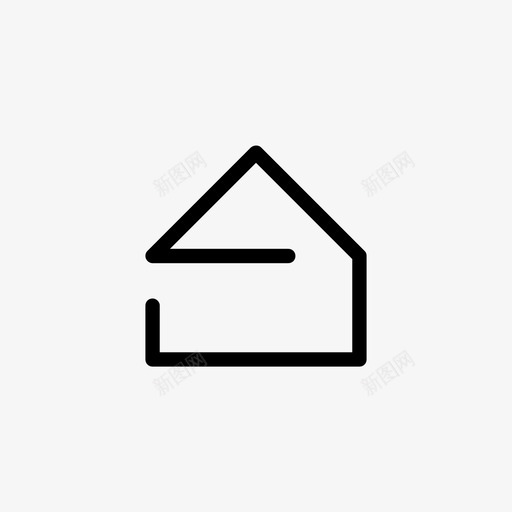 房子建筑家图标svg_新图网 https://ixintu.com 基本图标第一卷 家 建筑 房子