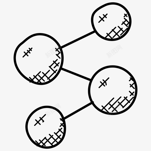 化学键原子电子图标svg_新图网 https://ixintu.com 分子 化学键 原子 电子 科学 科幻涂鸦图标