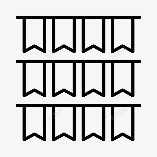 彩旗游乐园嘉年华图标svg_新图网 https://ixintu.com 主题公园 嘉年华 嘉年华和马戏团 彩旗 游乐园 游乐场 马戏团