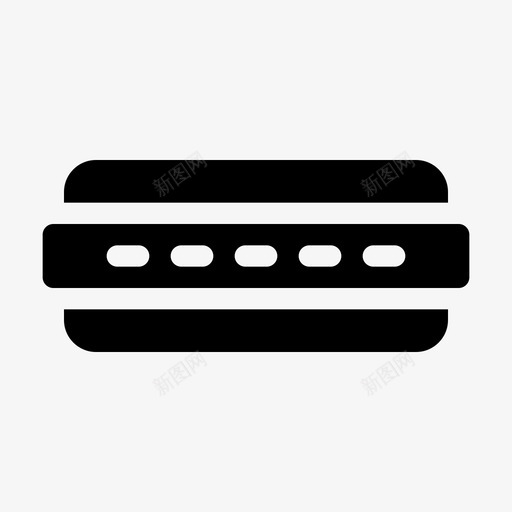 口琴手风琴乐器图标svg_新图网 https://ixintu.com 乐器 口琴 手风琴 爵士乐 音乐