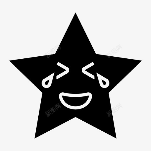 感觉表达表情图标svg_新图网 https://ixintu.com 感觉 星星 脸 表情 表情符号 表达