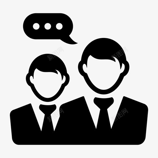 用户业务人员图标svg_新图网 https://ixintu.com 业务 业务可靠 人员 消息 用户