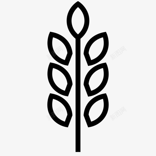 水稻种植粮食图标svg_新图网 https://ixintu.com 小麦 春季 水稻 种植 粮食