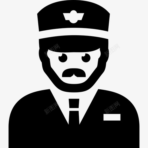 列车工程师机车铁路图标svg_新图网 https://ixintu.com 列车工程师 机车 运输和物流 铁路