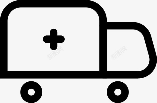 救护车医院车辆医院图标svg_新图网 https://ixintu.com 医院 医院车辆 救护车