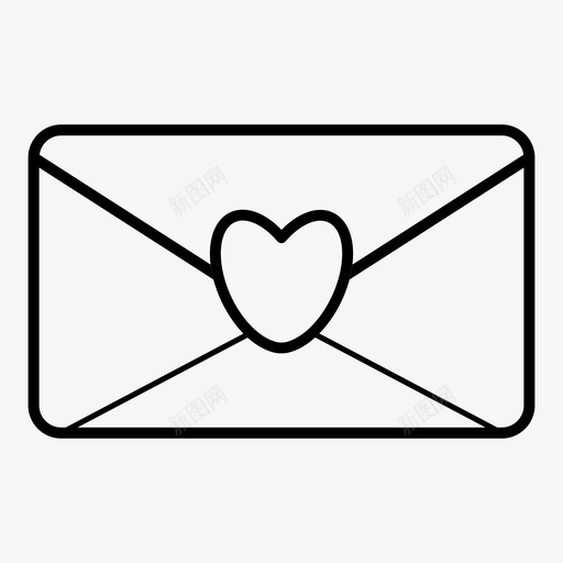 情书信封心图标svg_新图网 https://ixintu.com 信封 心 情书 爱心