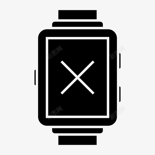 取消设备智能手表图标svg_新图网 https://ixintu.com 取消 技术 智能手表 设备