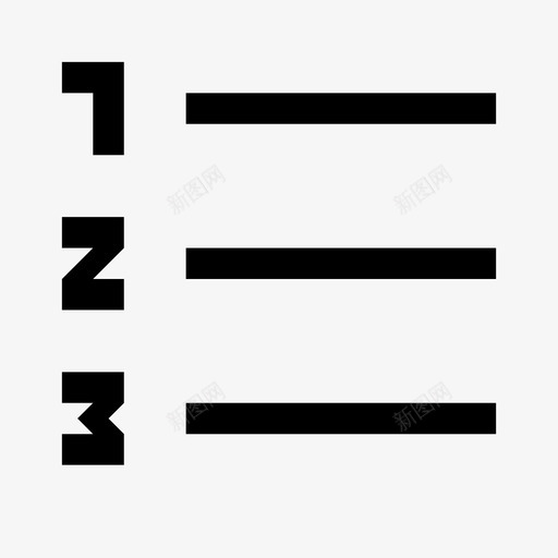 有序列表svg_新图网 https://ixintu.com 有序列表