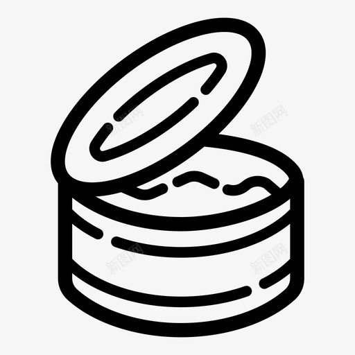 罐头食品野营养护图标svg_新图网 https://ixintu.com 养护 罐头食品 蜜饯 远足 野营 野营用品