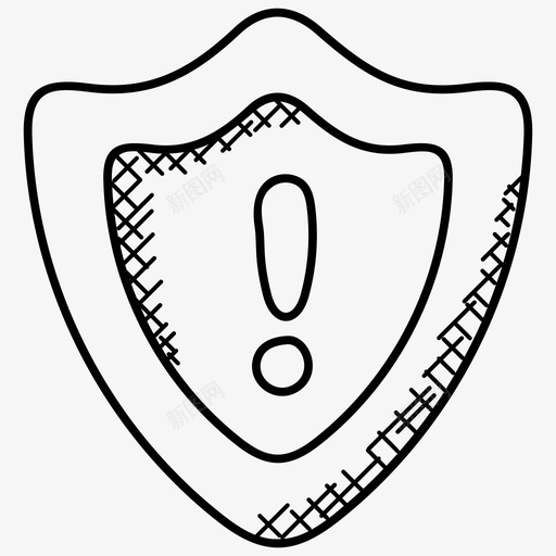 安全警报危险警告安全警告图标svg_新图网 https://ixintu.com 危险警告 安全涂鸦图标 安全警告 安全警报
