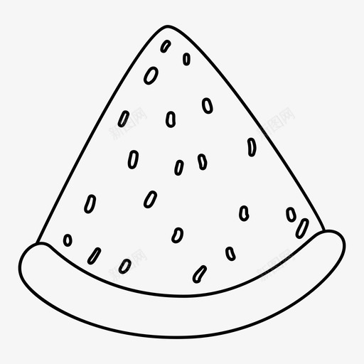 西瓜浆果食物图标svg_新图网 https://ixintu.com 浆果 西瓜 食物