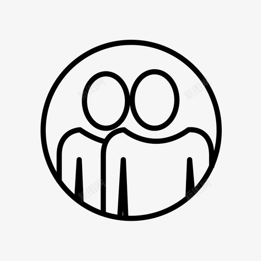 用户头像组图标svg_新图网 https://ixintu.com 头像 用户 组 组用户
