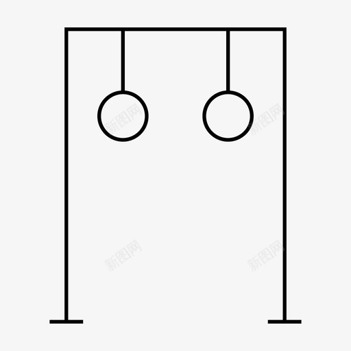 健身房游乐场游乐园图标svg_新图网 https://ixintu.com 体操环 健身 健身房 游乐园 游乐场
